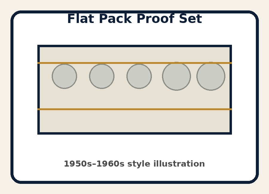 Flat pack U.S. proof set illustration
