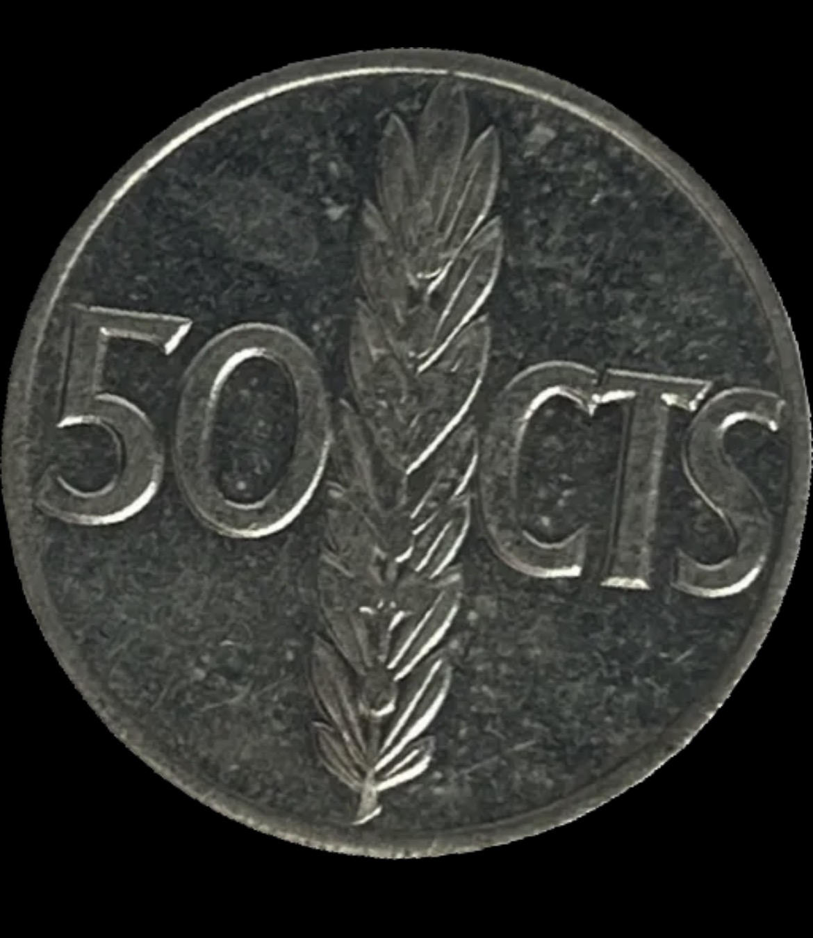 1966 Spain 50 céntimos KM# 795 back image