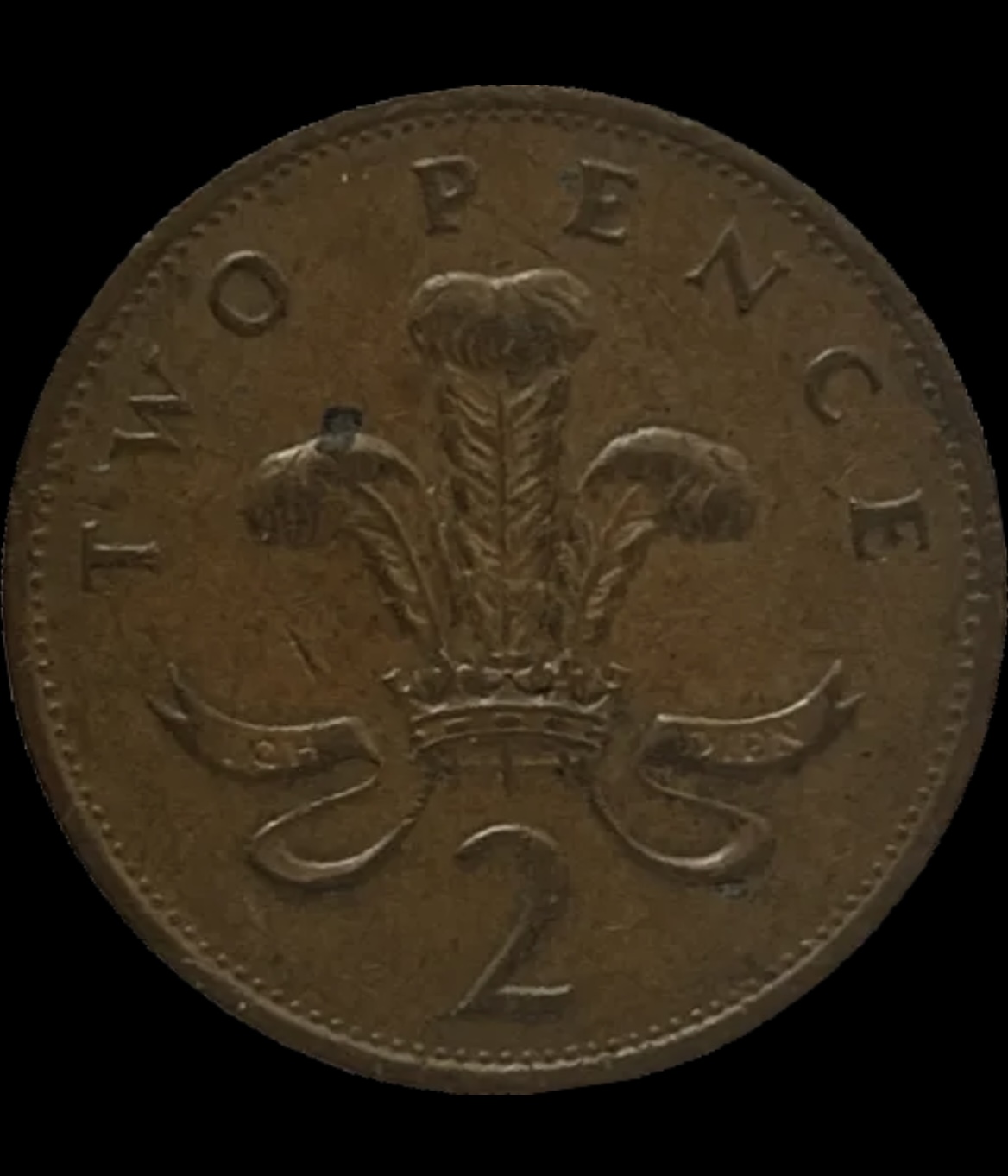 1990 United Kingdom 2 pence KM# 936 back image