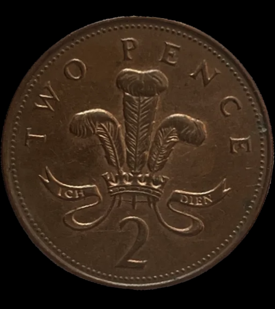 1994 United Kingdom 2 pence KM# 936a back image